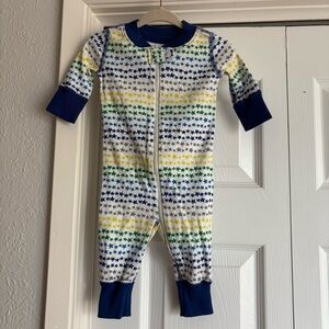 Hanna Andersson Star Starry Night Kids Zipper Pajama One Piece